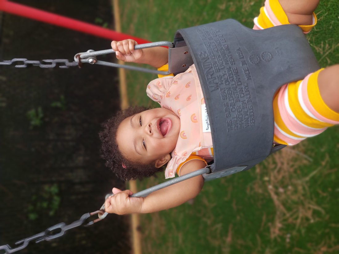 Children playing safely